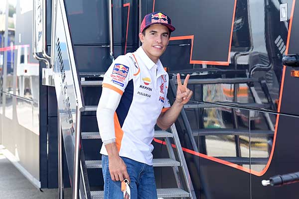 Pembalap Repsol Honda Marc Marquez 