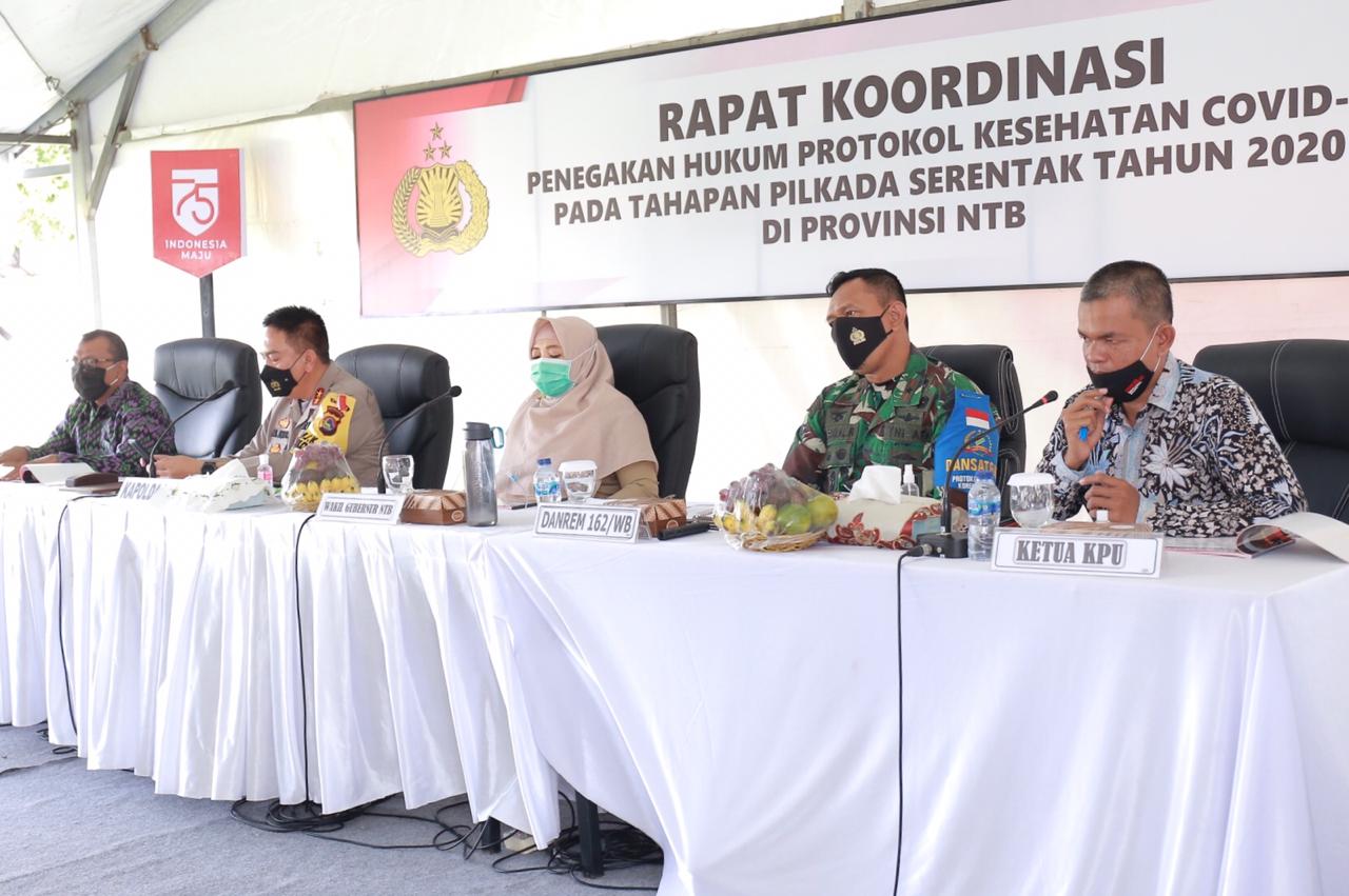 Rakor Protokol Kesehatan Pilkada digelar Provinsi Nusa Tenggara Barat