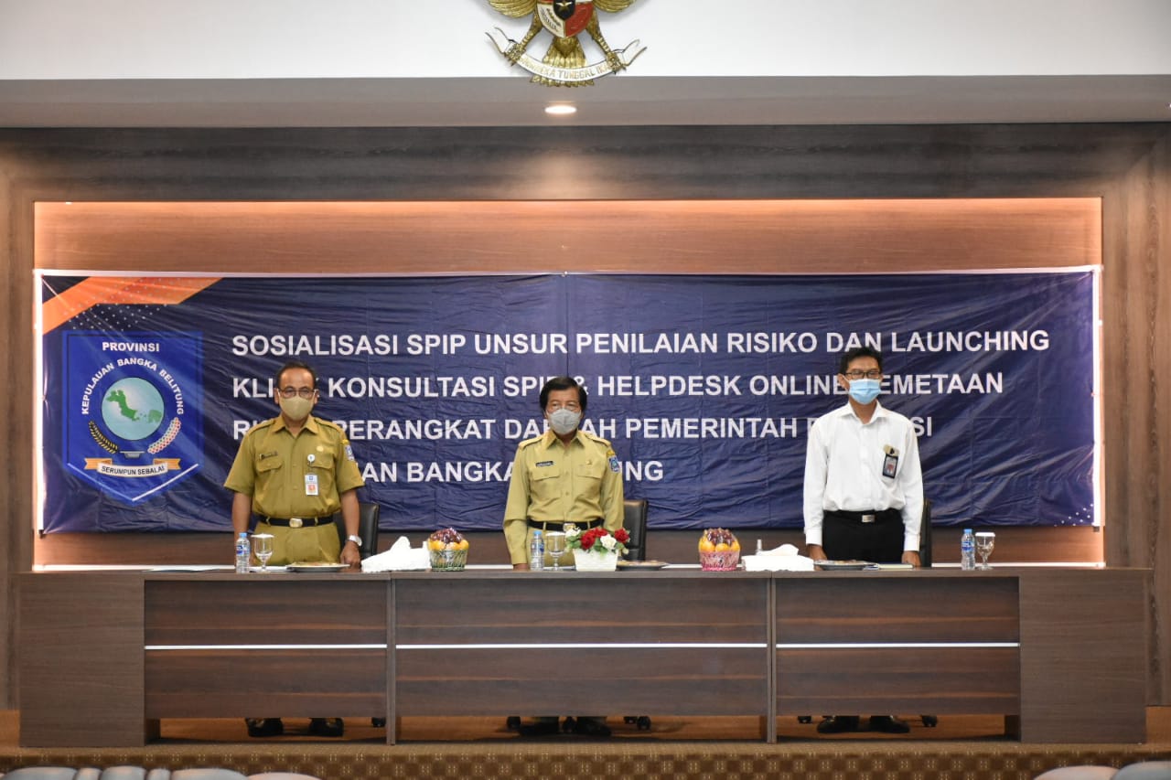 Inspektorat Provinsi Babel menggelar kegiatan Sosialisasi Sistem Pengendali Intern Pemerintah (SPIP) Unsur Penilaian Risiko. 