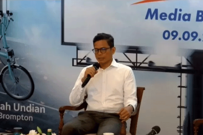 Tangkapan layar Direktur Utama BTN Pahala Mansury saat memberikan paparan dalam media briefing.  