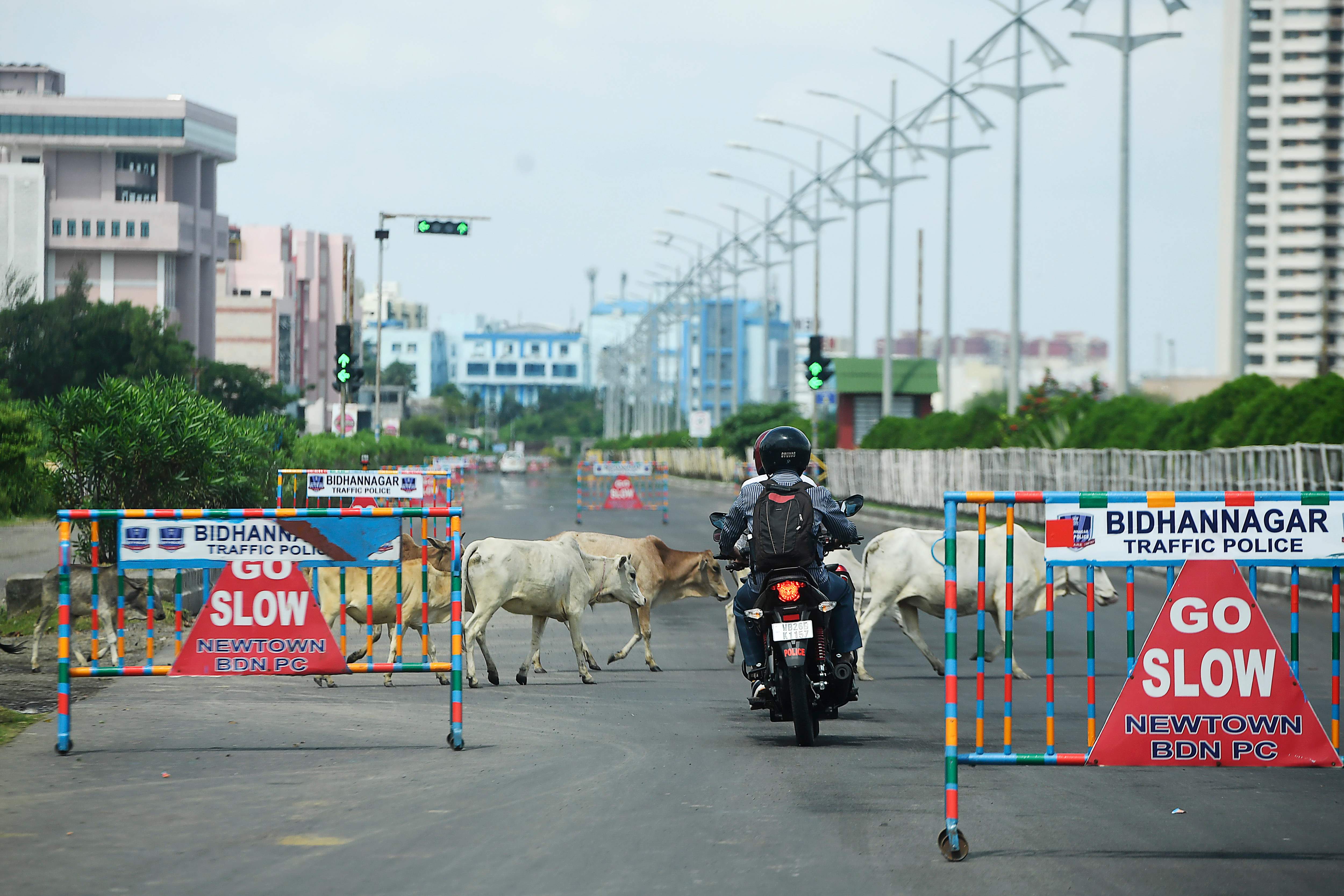 Situasi wilayah Kolkata, India, yang menerapkan lockdown di tengah lonjakan kasus covid-19.