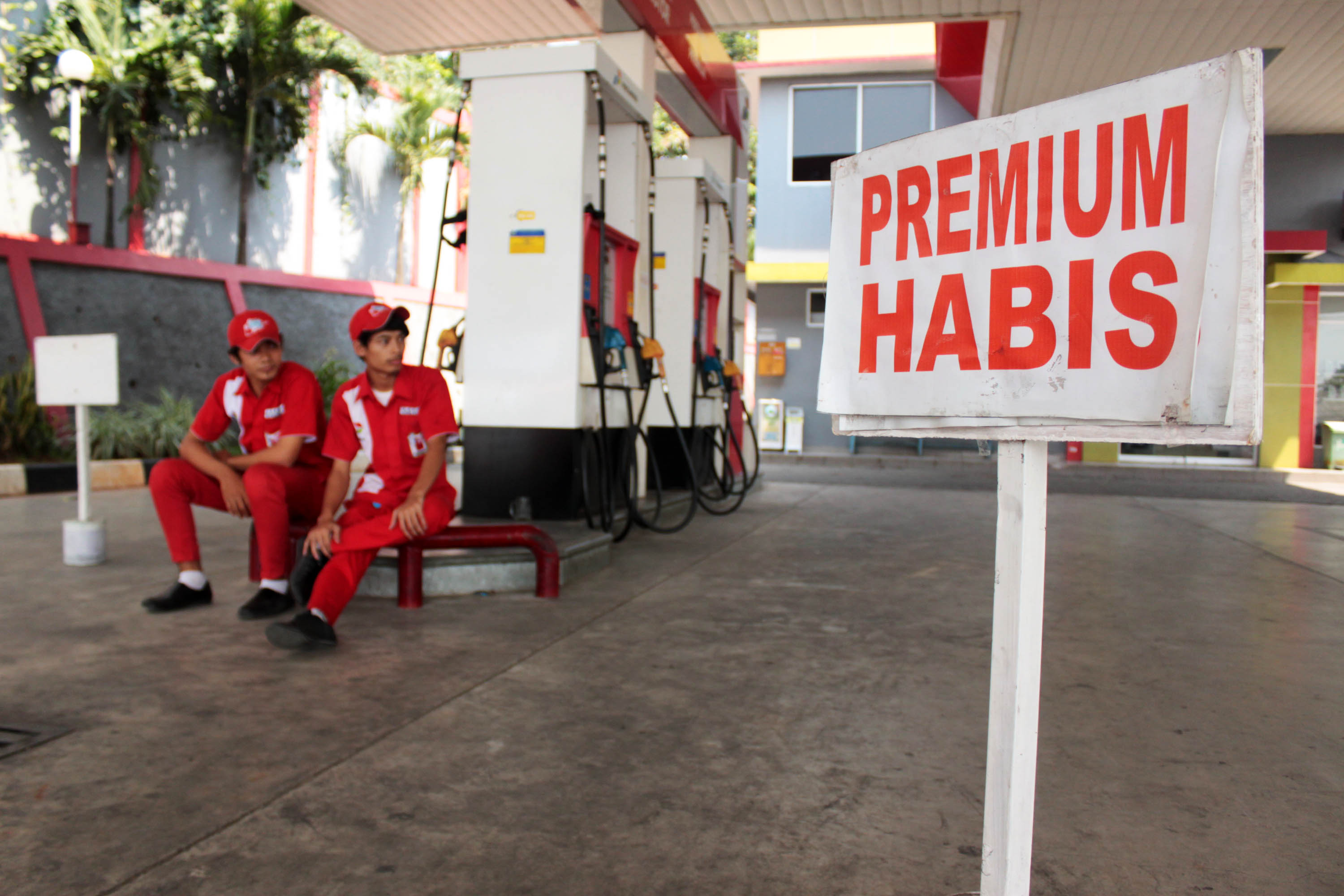 Ilustrasi suasana SPBU Pertamina