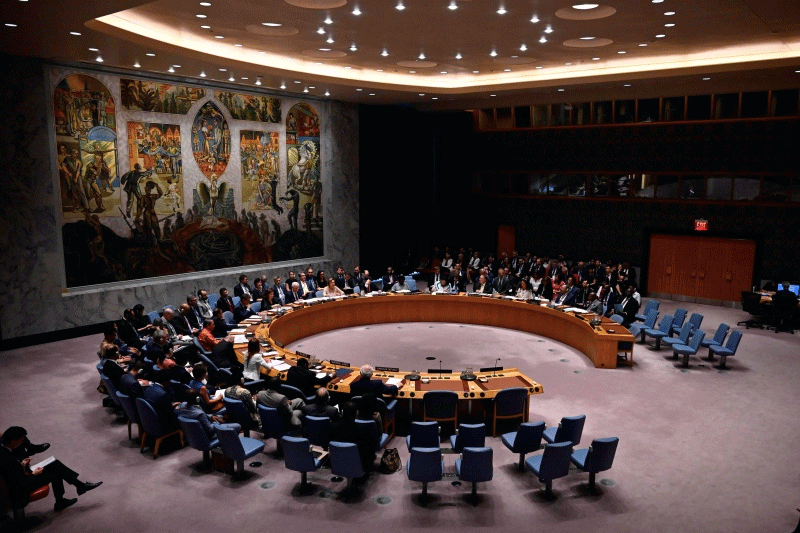 Pertemuan DK PBB menjadi pertarungan antara Tiongkok dan AS.  