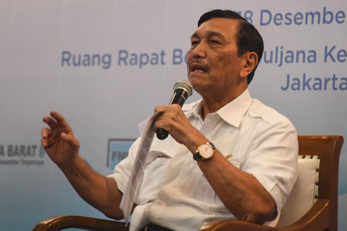 Menteri Koordinator Bidang Kemaritiman dan Investasi Luhut Binsar Pandjaitan.