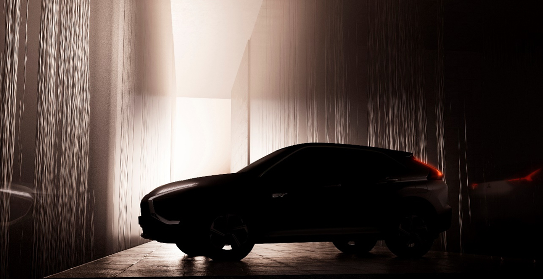 Tampilan siluet Eclipse Cross terbaru yang akan menjadi bagian dari jajaran kendaraan Plug-in Hybrid Electric Vehicle (PHEV) Mitsubishi.