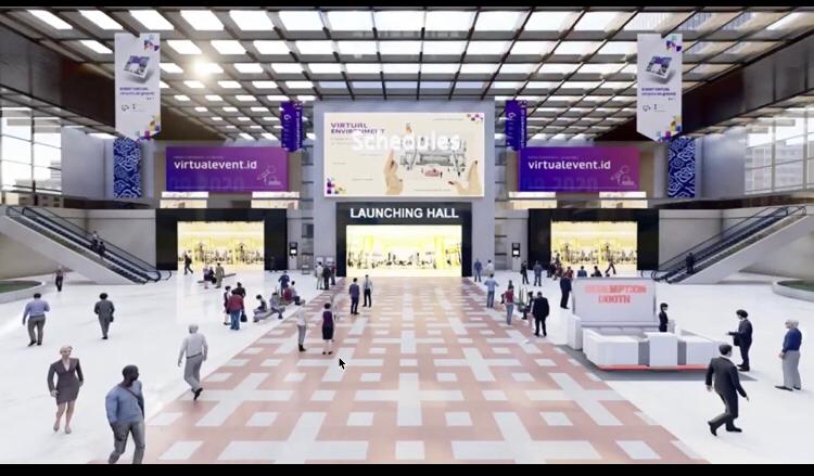 Salah satu konsep acara yang dilakukan secara virtual.