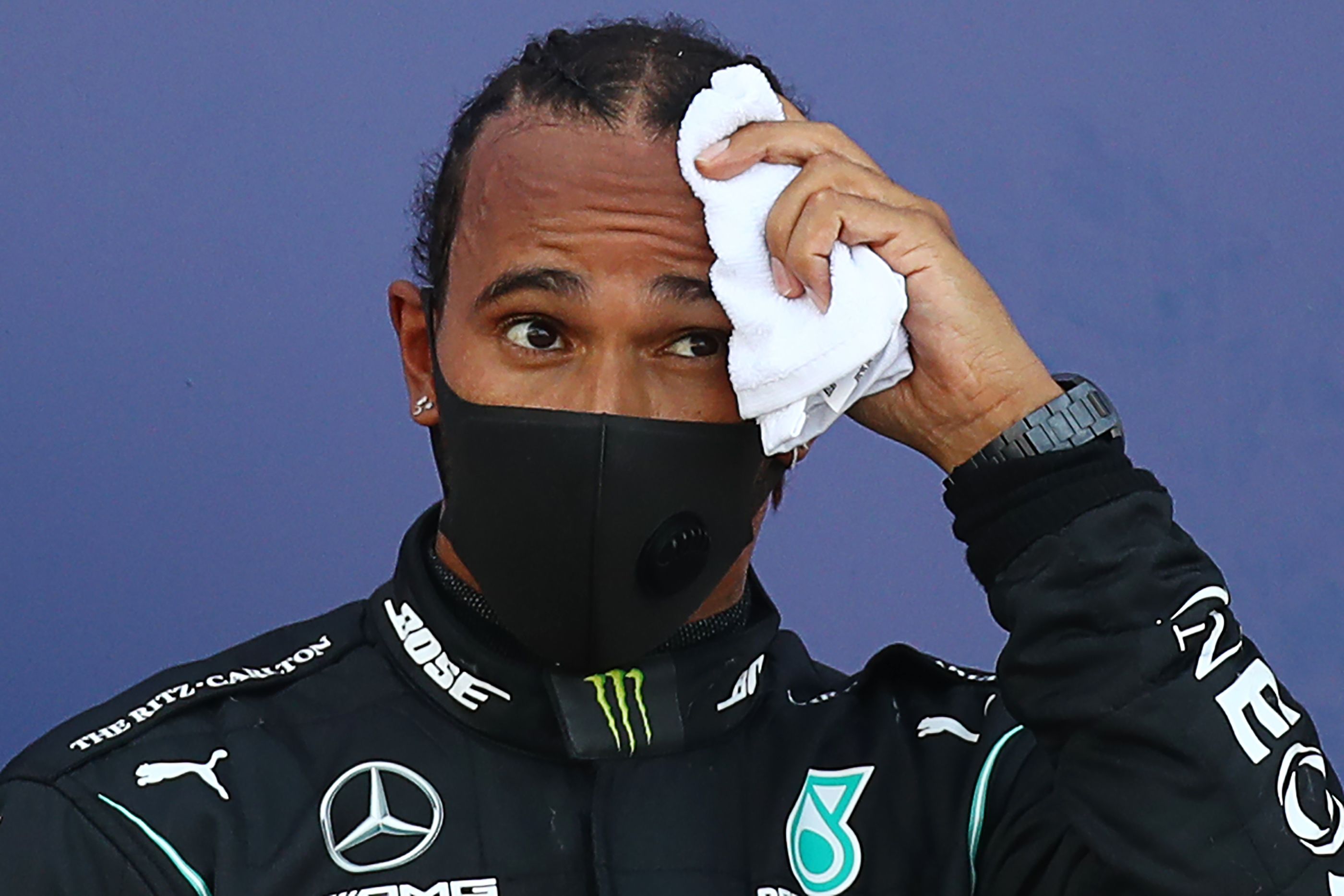 Pembalap Mercedes Lewis Hamilton