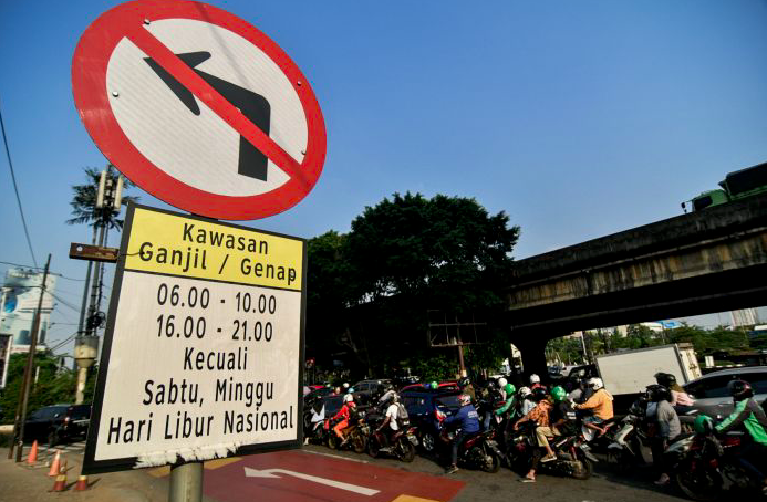 Kebijakan ganjil genap di Jakarta