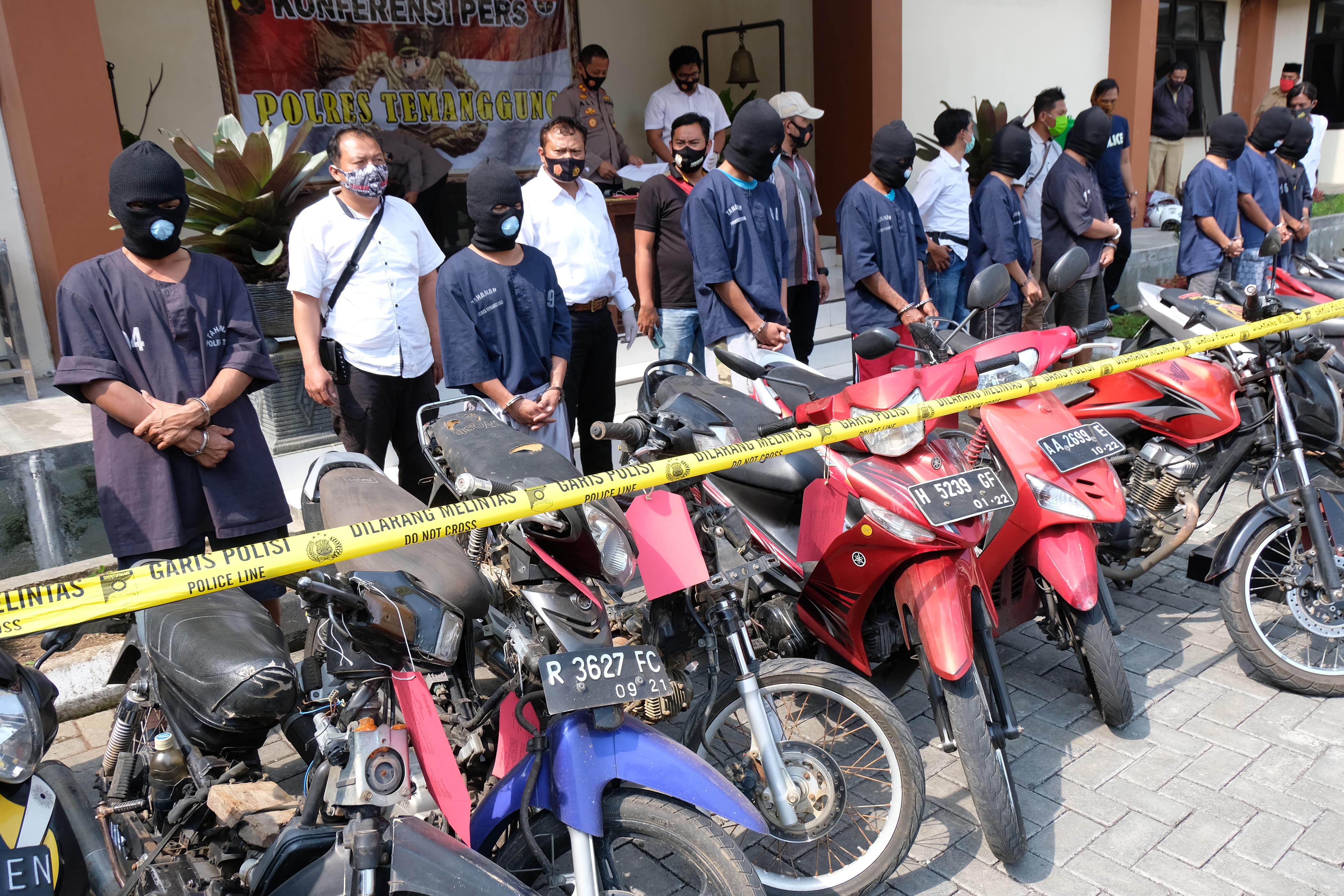 Ilustrasi: Pelaku dan barang bukti curanmor