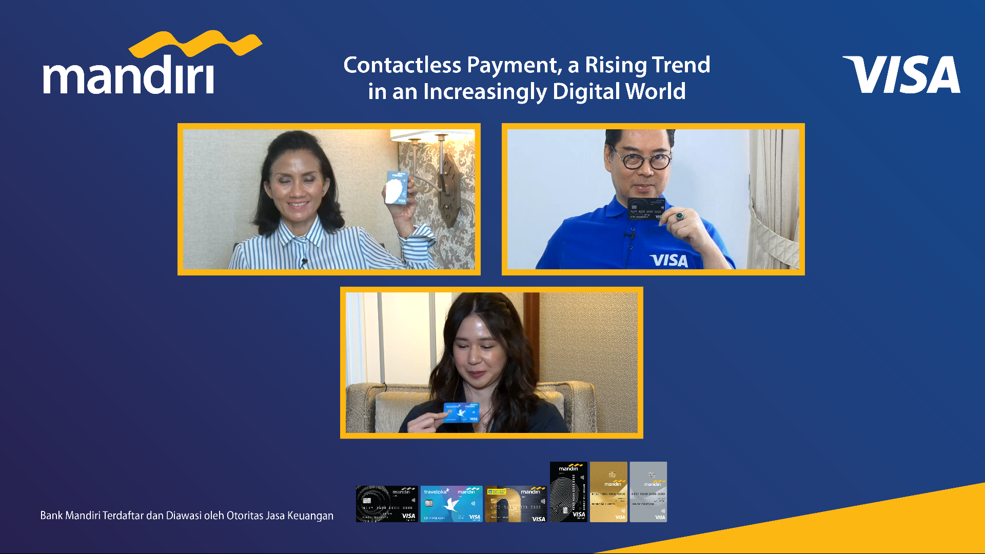 Di tengah pandemi, Visa bersama Bank Mandiri mempromosikan penggunaan pembayaran contactless sebagai cara membayar yang aman dan praktis