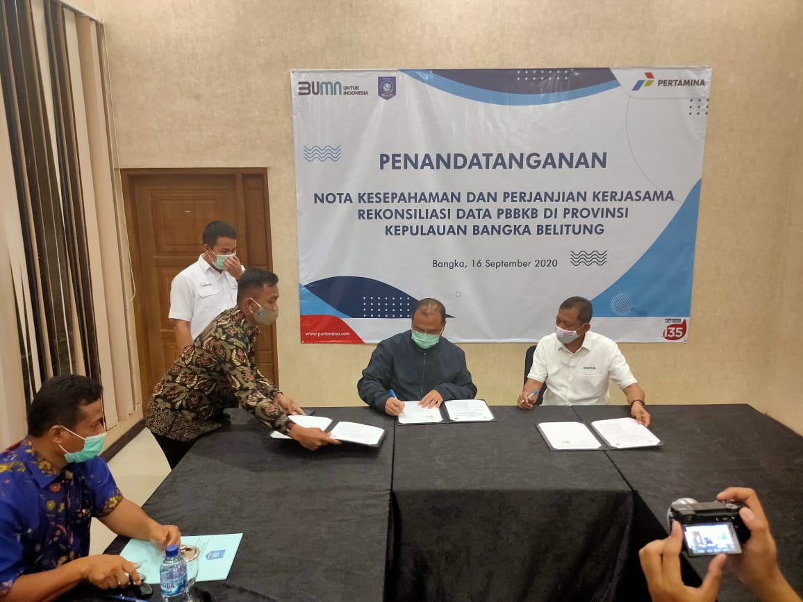 MoU Pertamina wilayah Sumbangsel dengan Provinsi Babel