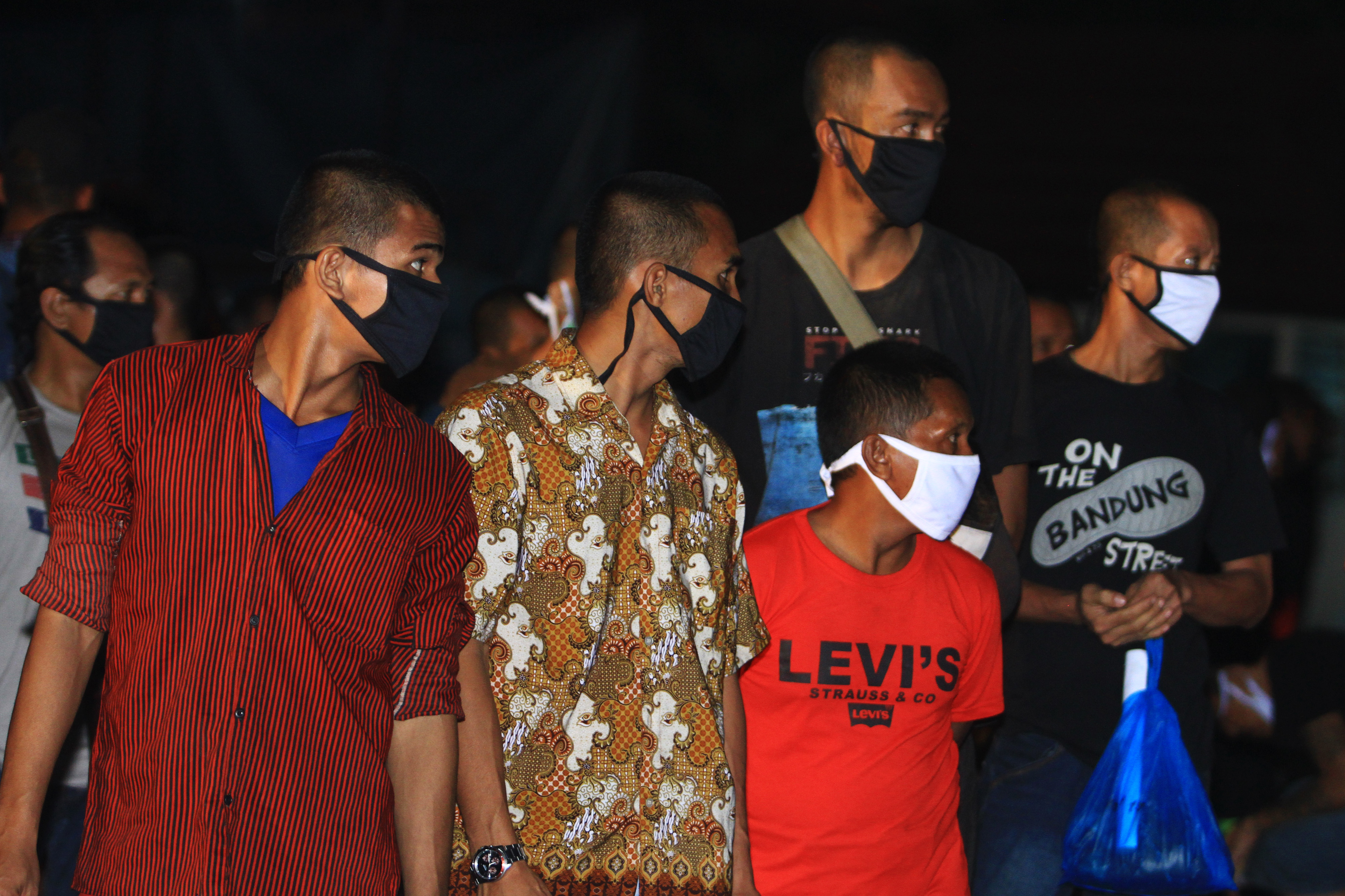 Pekerja Migran Indonesia yang akan dipulangkan dari Malaysia