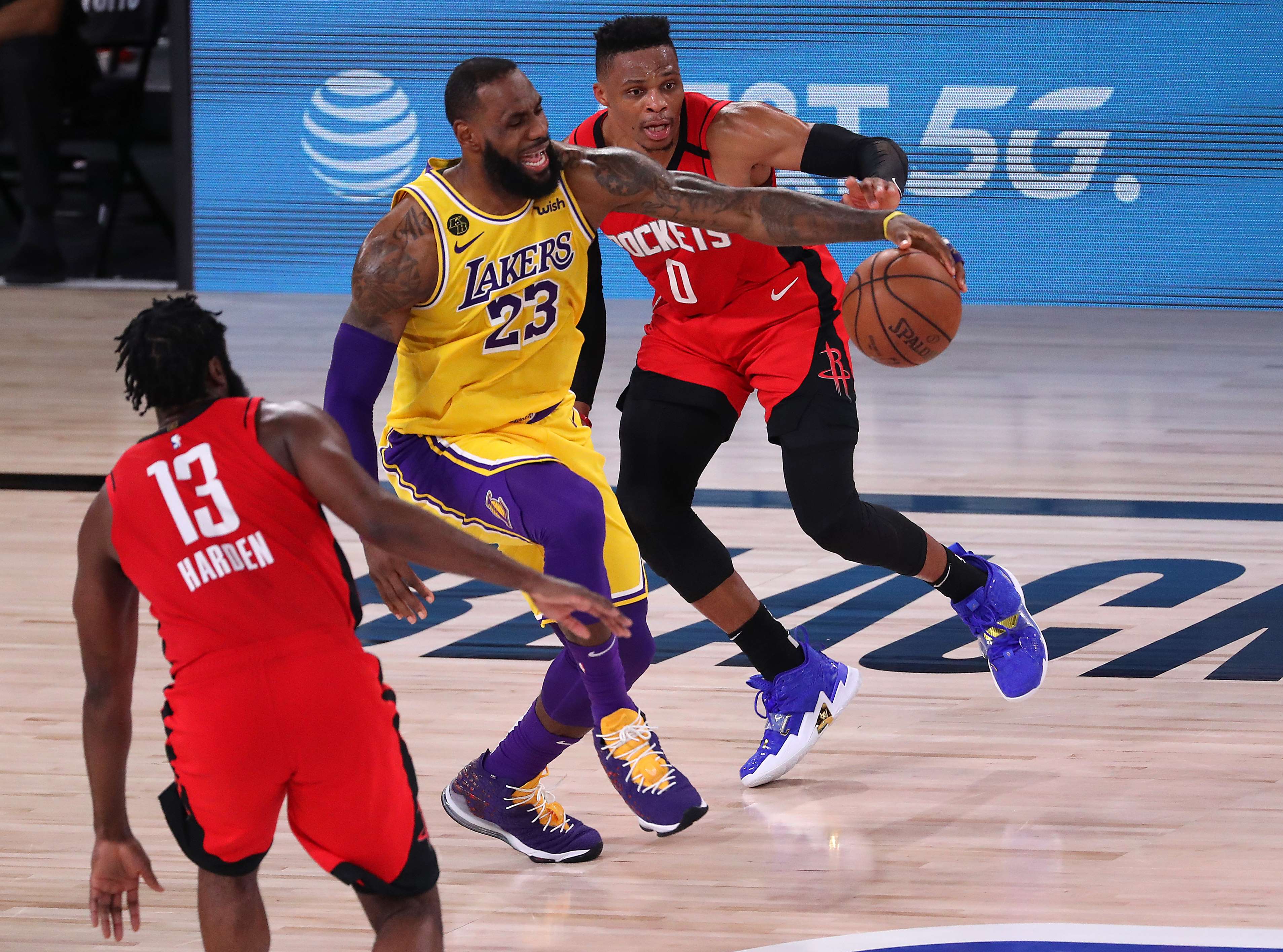 Laga Gim 4 Semifinal Wilayah Barat Playoff NBA antara Los Angeles Lakers dan Houston Rockets