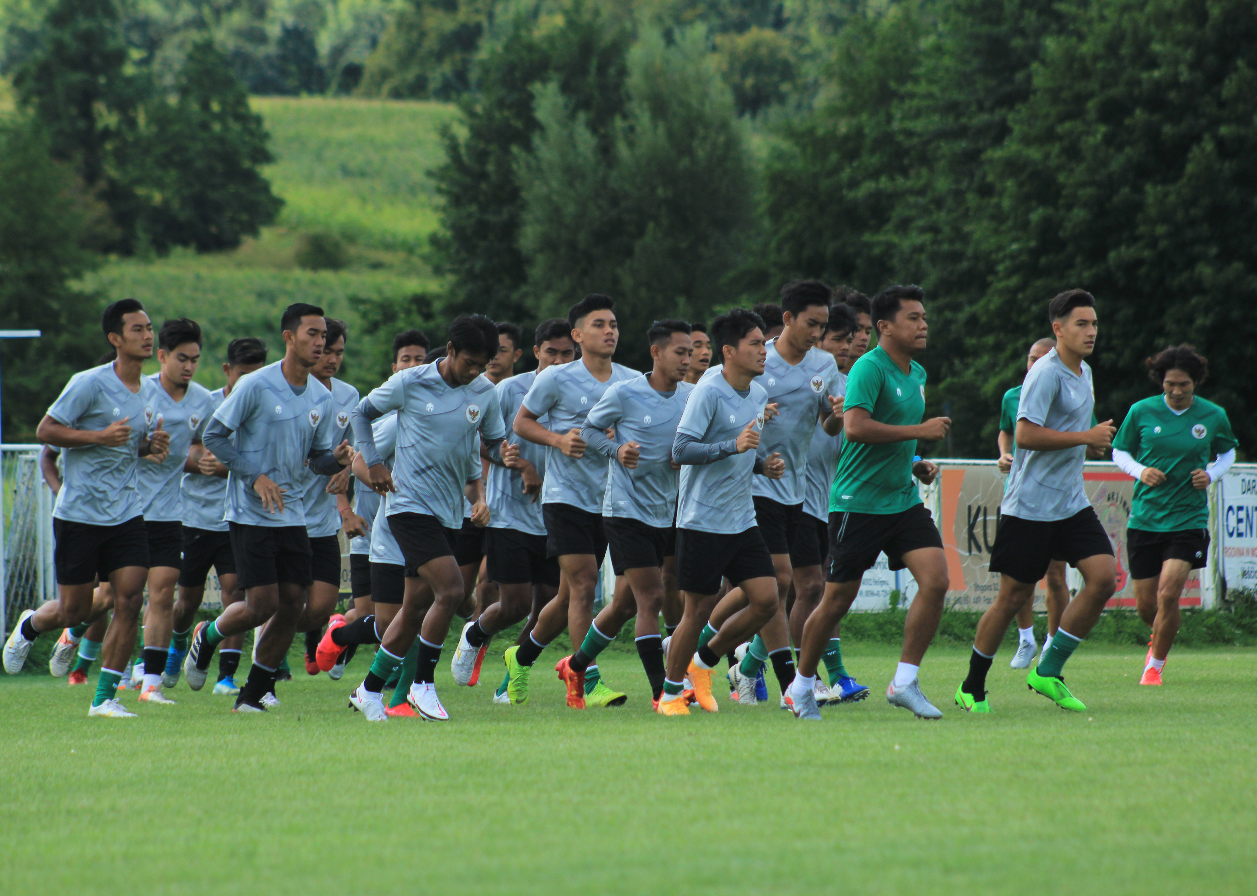 Pemain timnas Indonesia U-19 yang sedang menjalani pemusatan latihan di Kroasia.