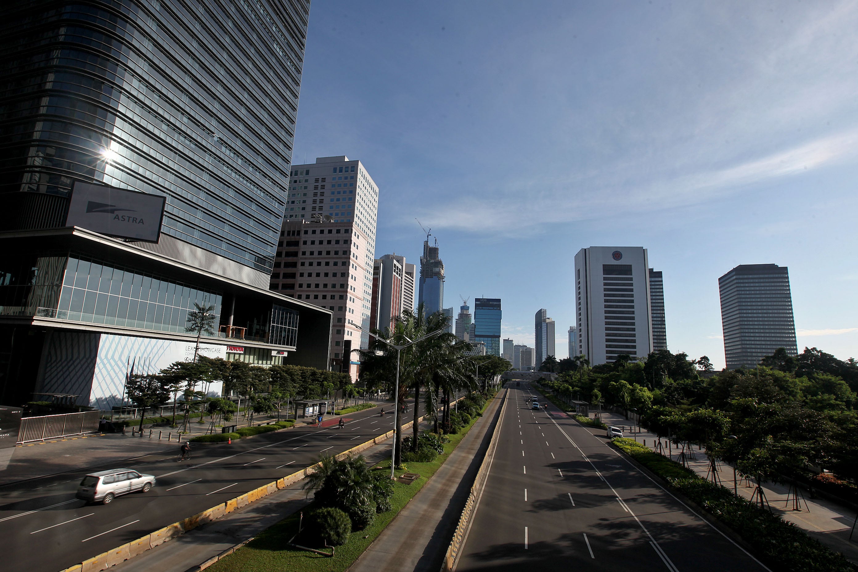 Suasana PSBB di Jakarta