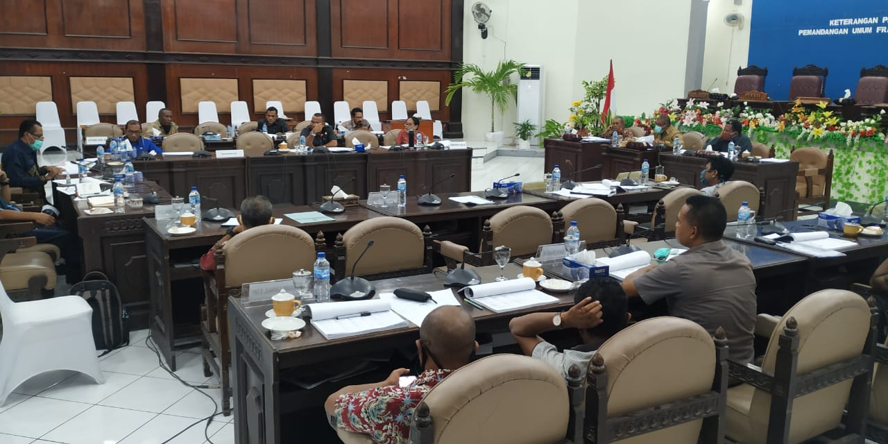 Rapat Banggar DPRD Kabupaten Sikka dengan dinas kesehatan setempat, Selasa (29/9/2020).