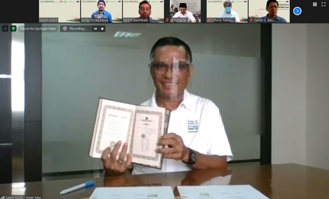 Yayasan Muslim Sinar Mas melalui Asia Pulp & Paper (APP) Sinar Mas mendonasikan  Al Quran melalui BenihBaik.com.