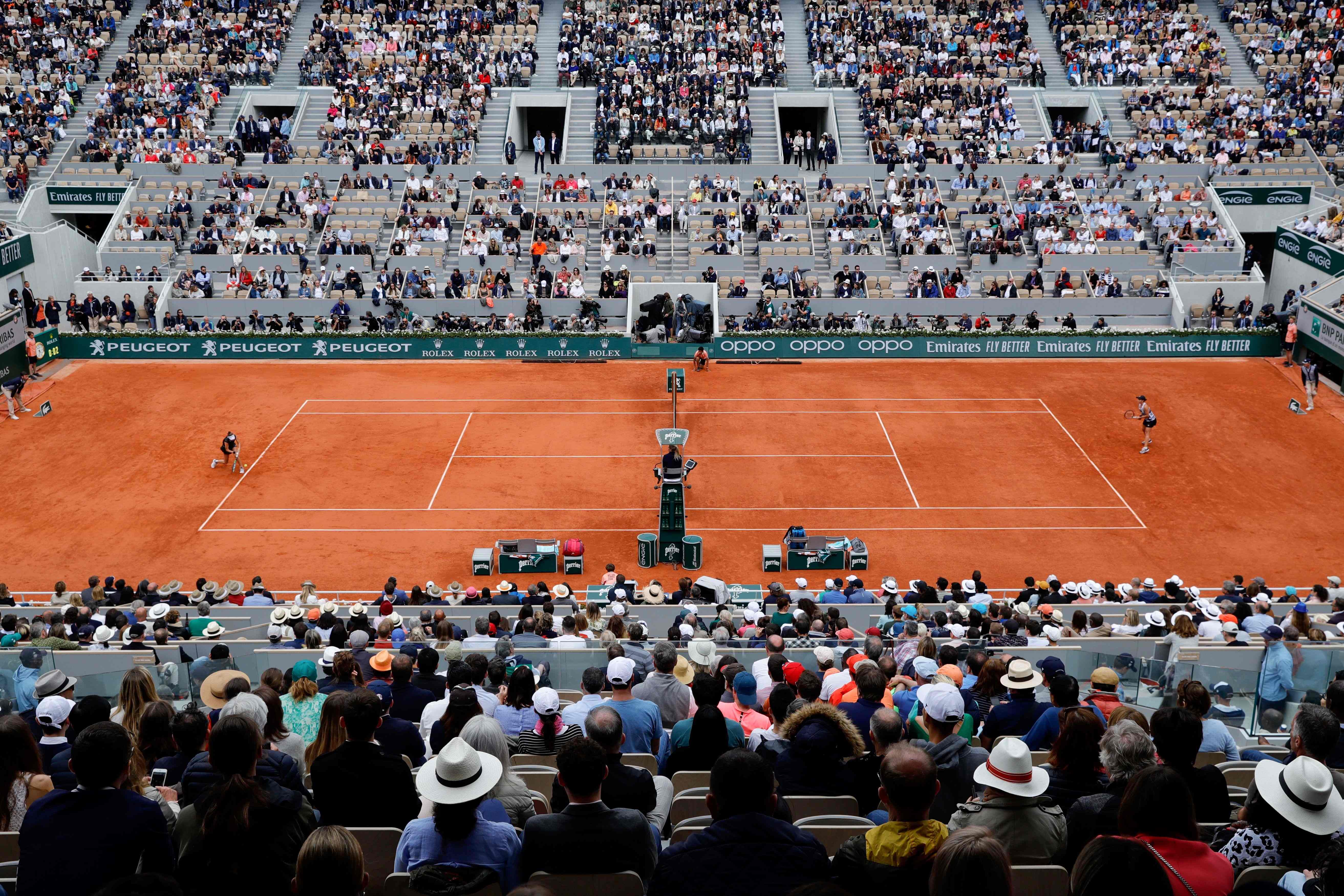 Komplek tenis Roland Garros menjadi tuan rumah Prancis Terbuka. 