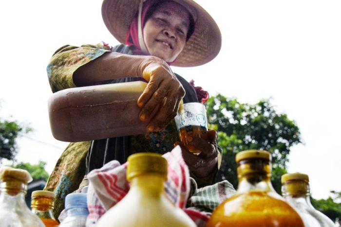 Ilustrasi Tukang Jamu.  