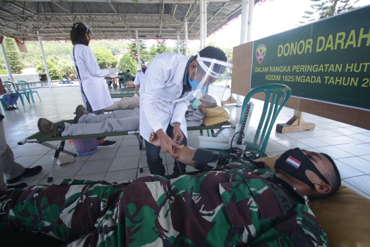 Kodim Ngada Gelar Donor Darah