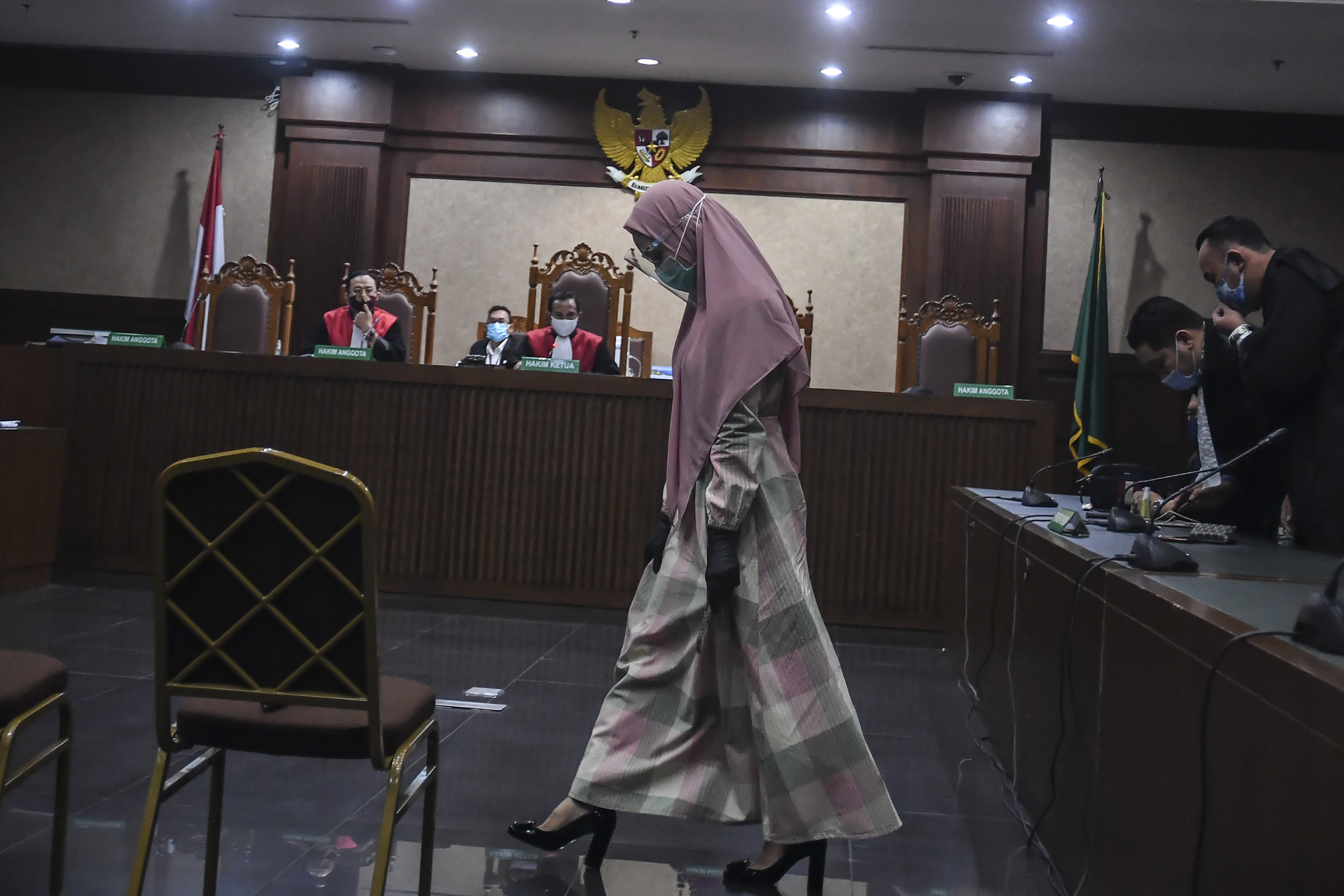 Terdakwa kasus suap pengurusan pengajuan fatwa Mahkamah Agung (MA) untuk membebaskan Djoko Tjandra, Pinangki Sirna Malasari.