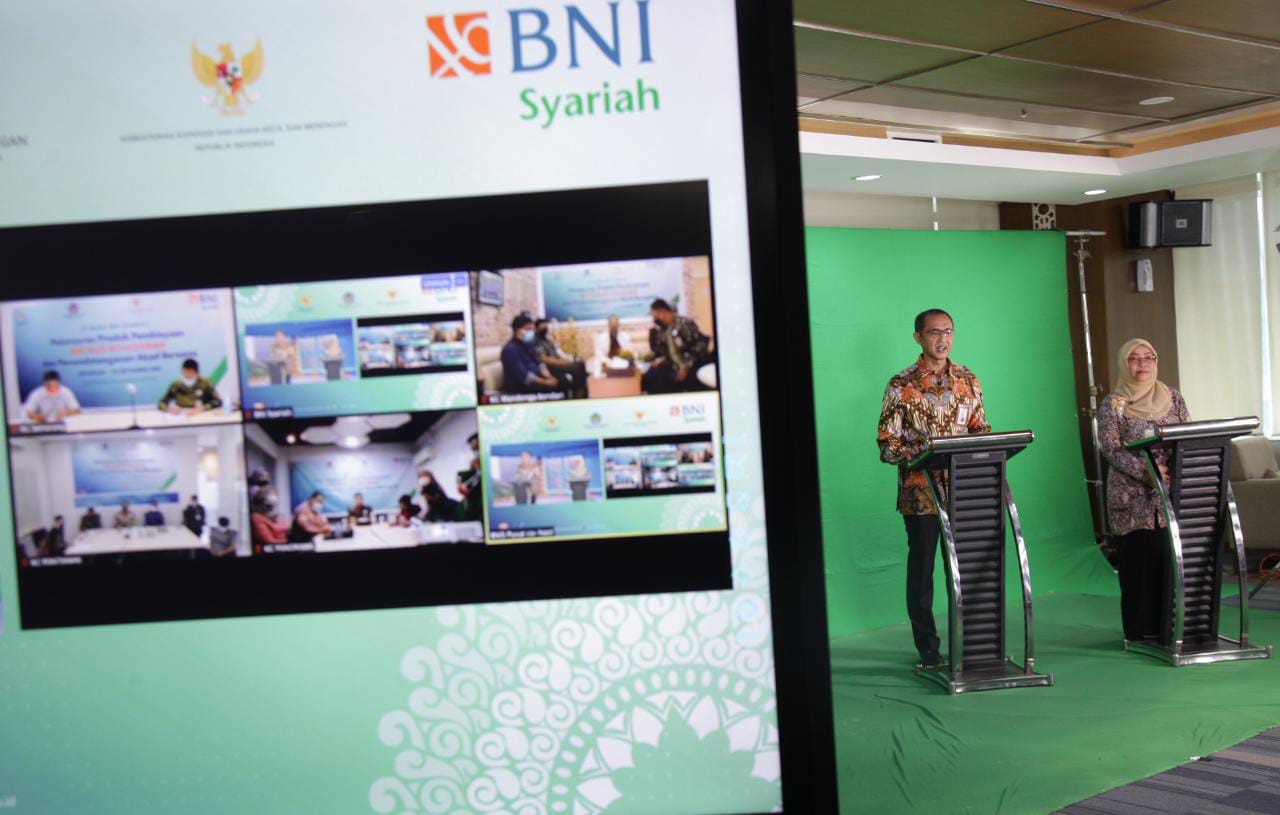 Peluncuran produk pembiayaan BNI KUR iB Hasanah dan penandatanganan akad bersama secara virtual, Kamis (3/9). 