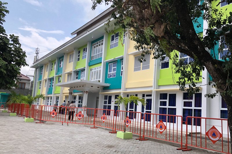 Ilustrasi: Selter untuk pasien covid-19 di Kecamatan Tegalrejo, Yogyakarta.