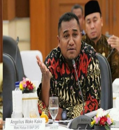 Anggota DPD RI, Angelo  Wake Kako.