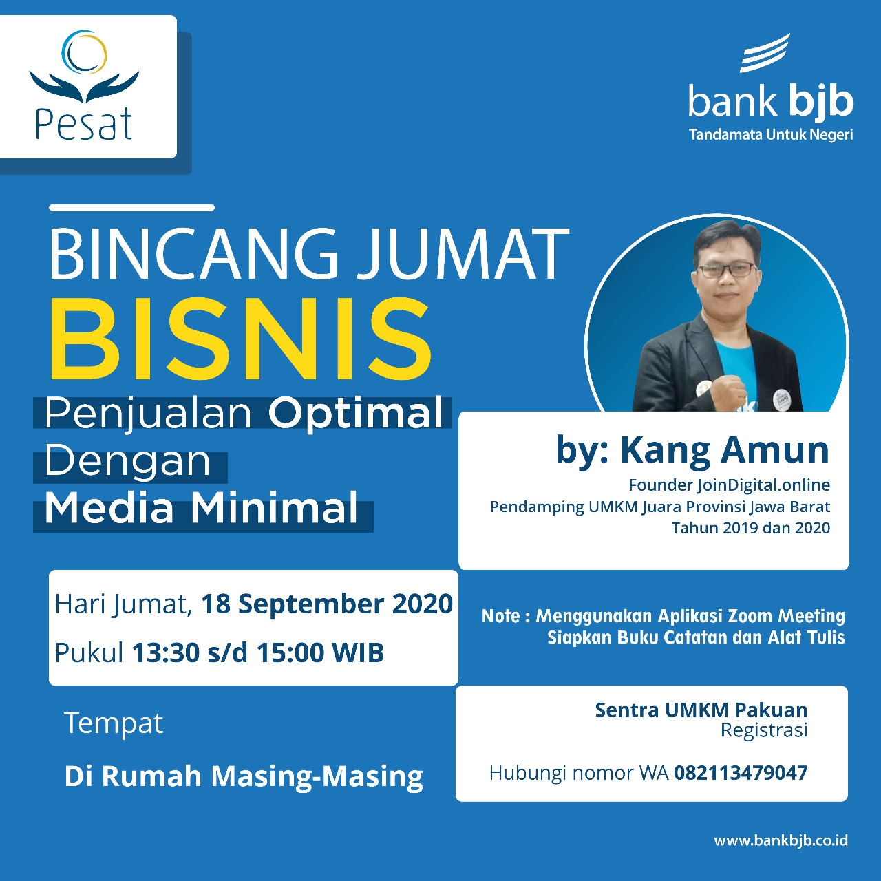 Bank BJB menggelar Bincang Jumat Bisnis Online dengan tema 