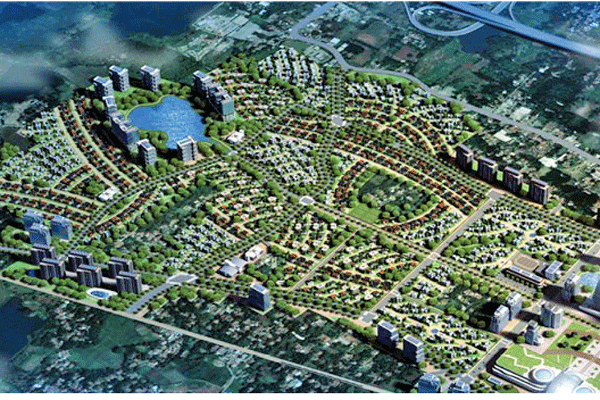 PROYEK TOD: Gambar tiga dimensi dari proyek TOD yang akan dikembangkan Sinar Mas Land dan Mitbana