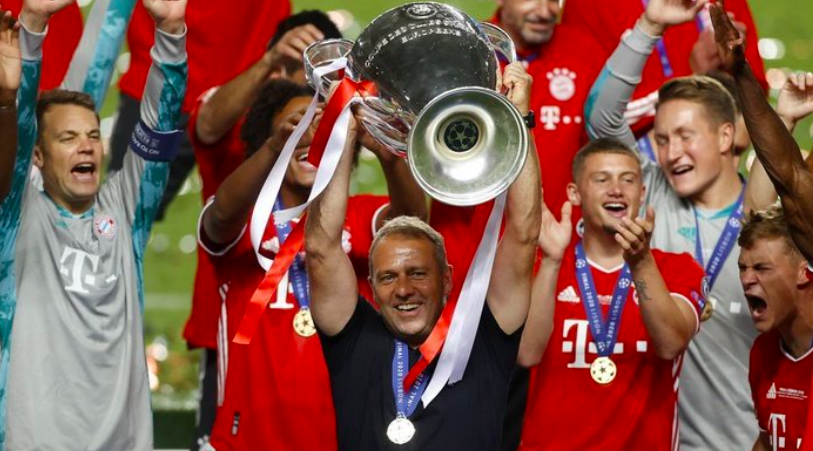 Bayern Munchen saat menjuarai Liga Champions 2021/2020. 