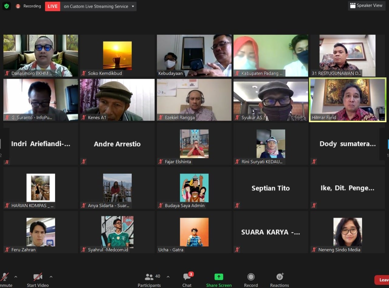 Taklimat Gerkana Seniman Masuk Sekolah yang digelar Kemendikbud