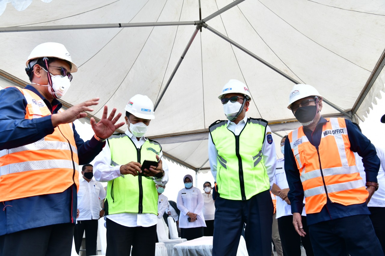 Gubernur Sulsel Nurdin Abdullah melakukan pemantauan pembangunan di Sulsel.