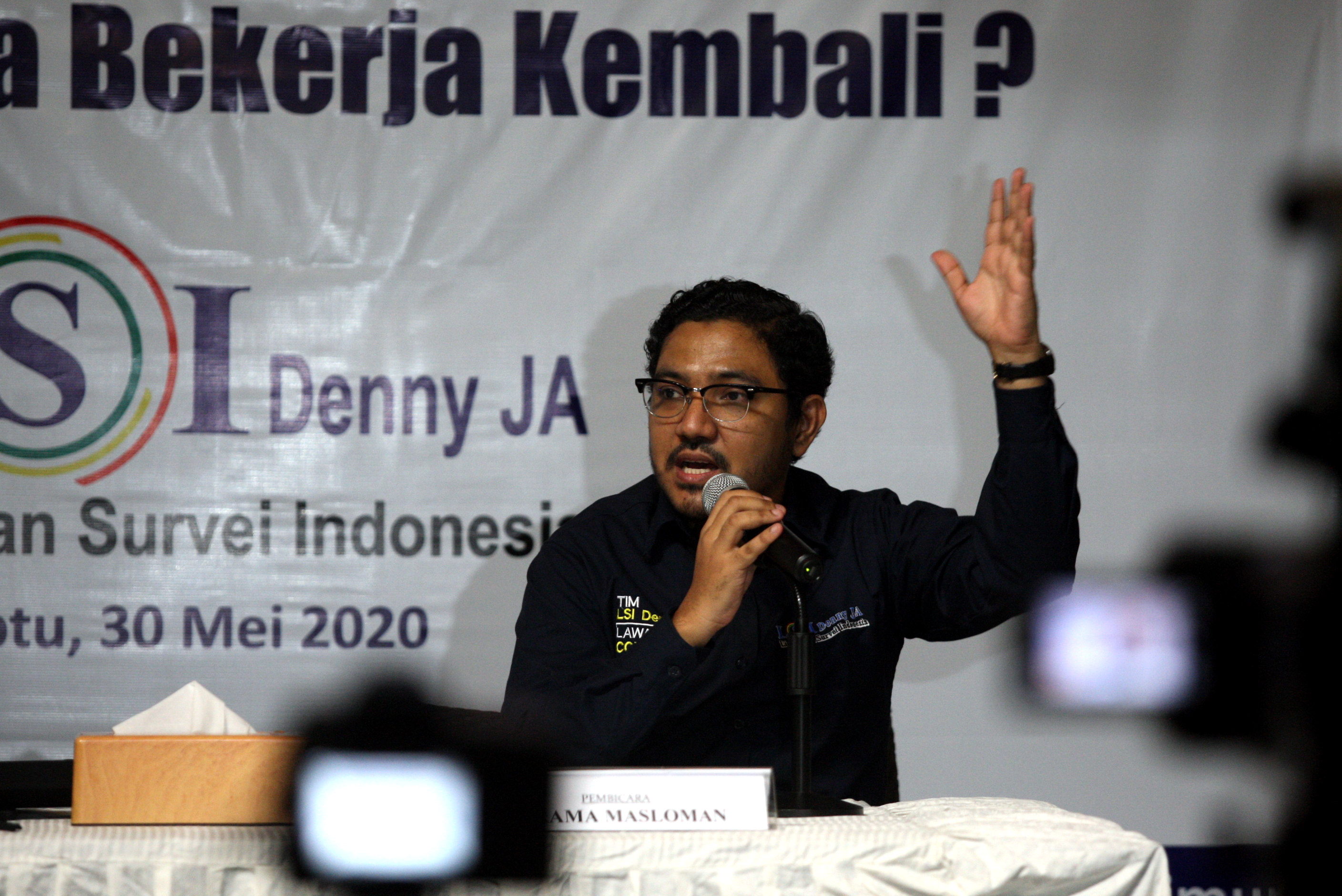 Peneliti Lingkaran Survei Indonesia (LSI Denny JA) Ikrama Masloman