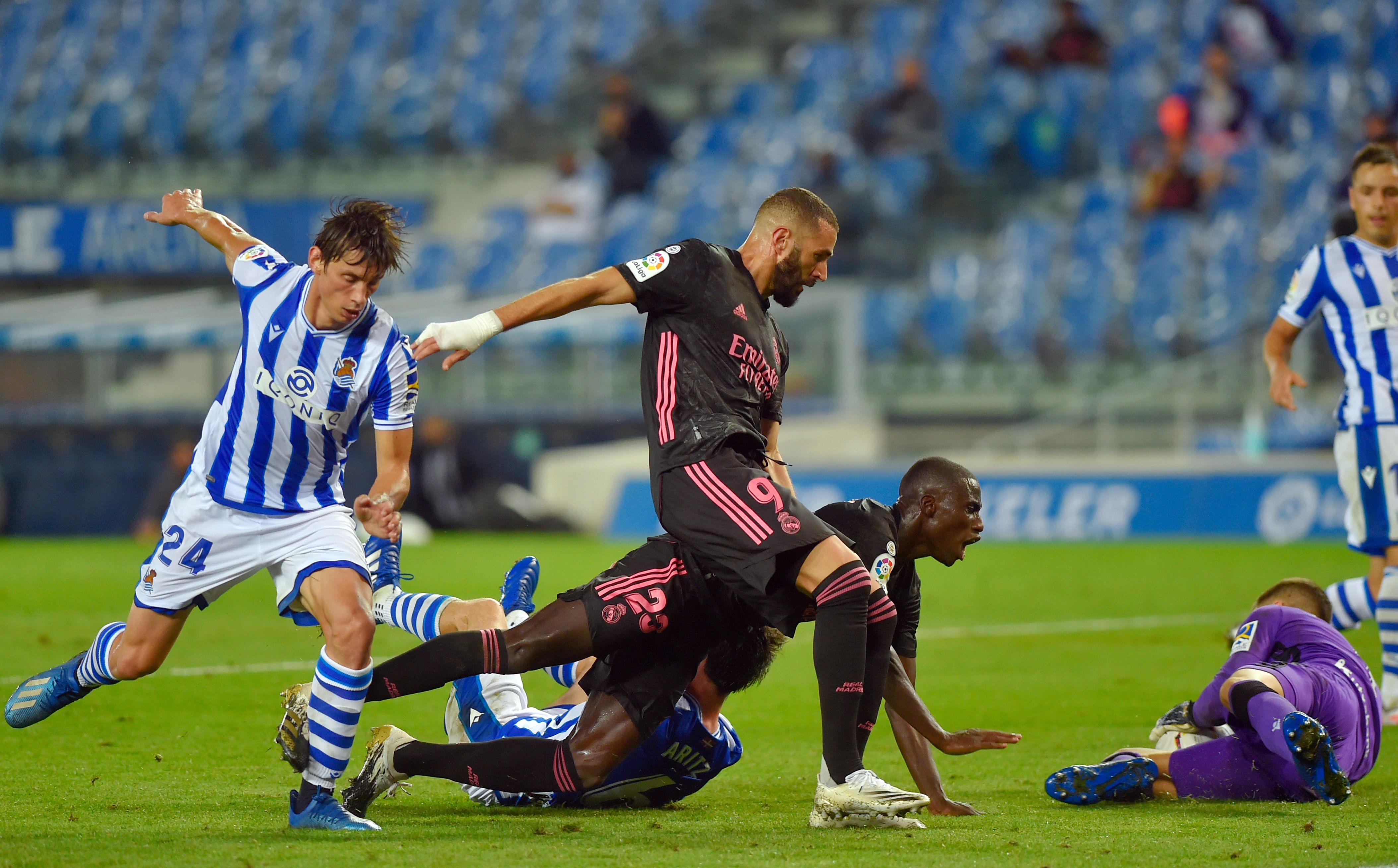 Laga La Liga antara Real Sociedad dan Real Madrid.