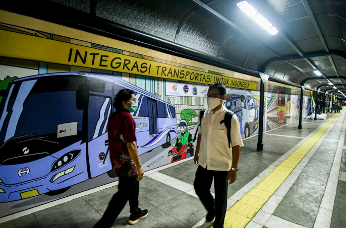 Stasiun Terpadu Tanah Abang dan Sudirman, Jakarta, Rabu (17/6/2020).