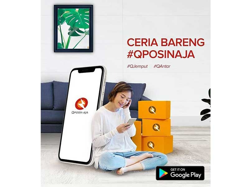 Masyarakat tinggal mengakses aplikasi QPOSinAja untuk memproses barang yang akan dikirim. 