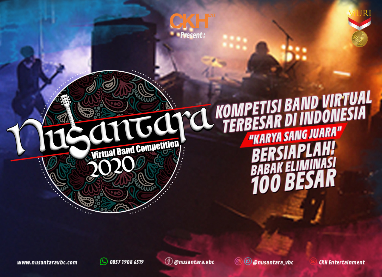 Nusantara Virtual Band Competition dikuti 100 band terpiiih.  
