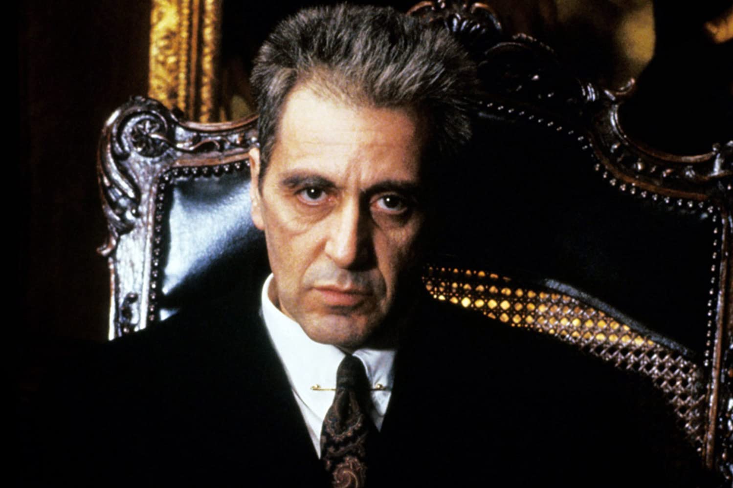 Aktor Al Pacino sebagai Michael Corleone dalam film Godfather III. 