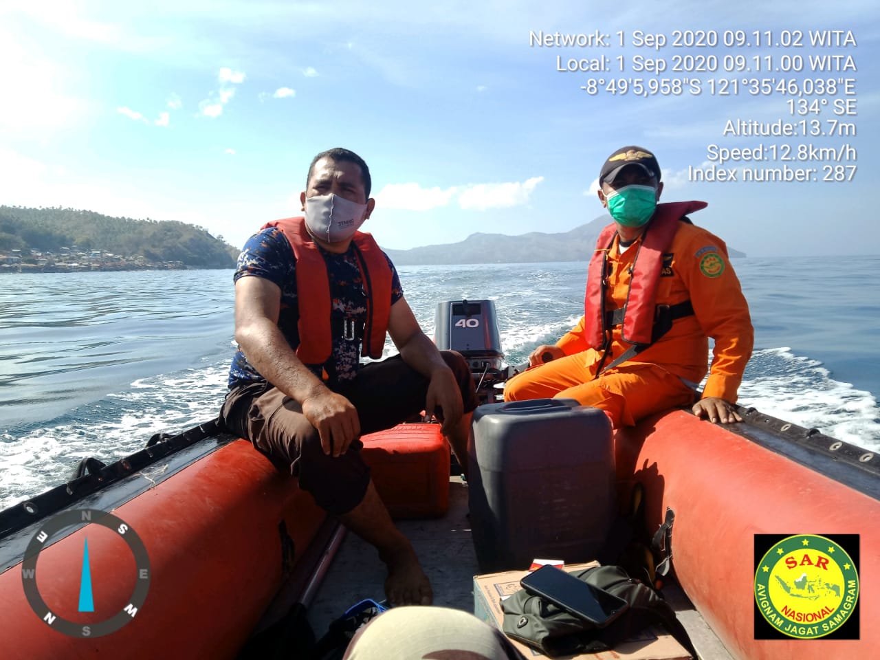 Tim SAR Gabungan sedang mencari korban. 