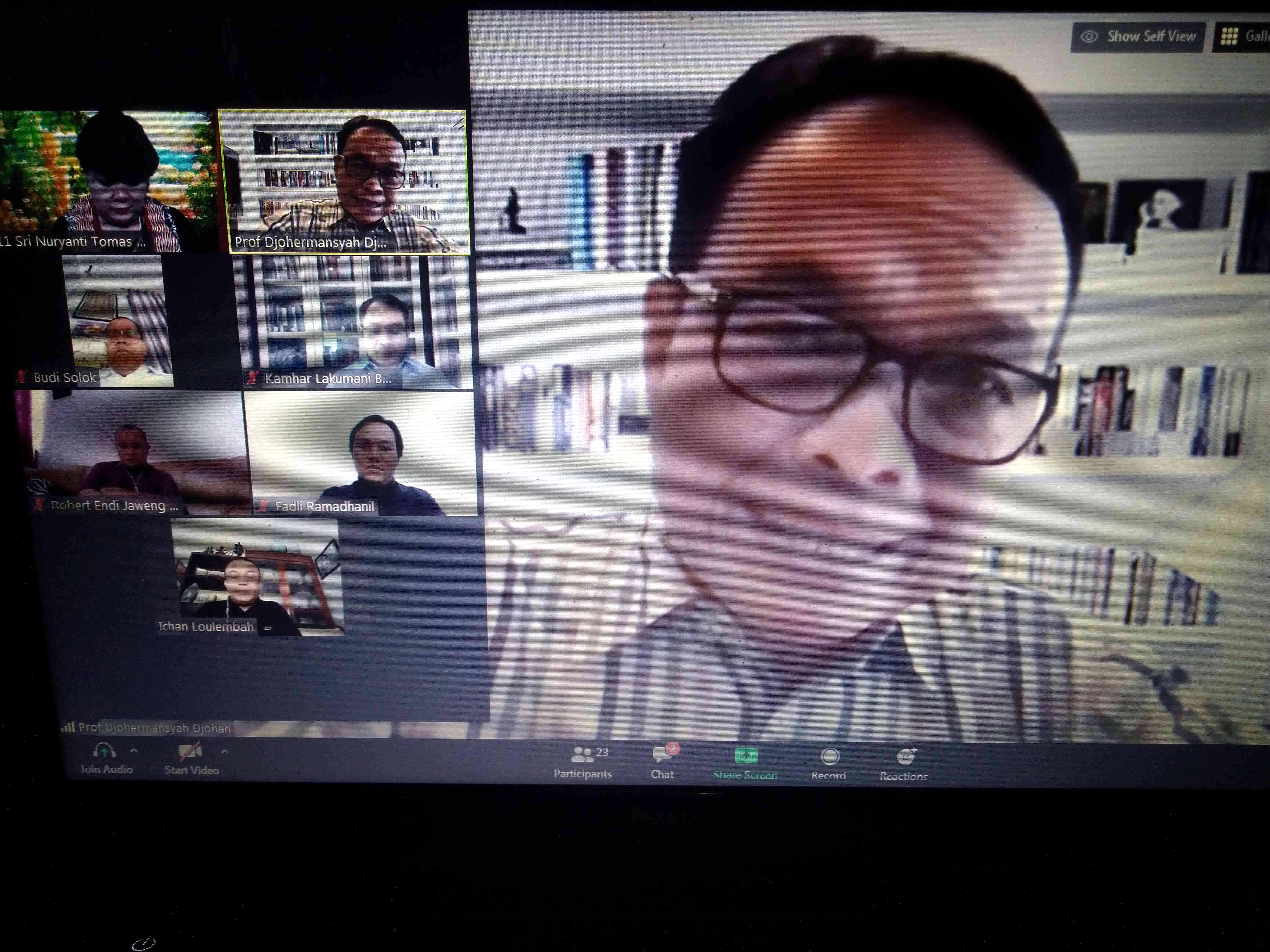 Prof. Dr. Djohermansyah Djohan (Guru Besar Ilmu Pemerintahan, Mantan Dirjen Otda)