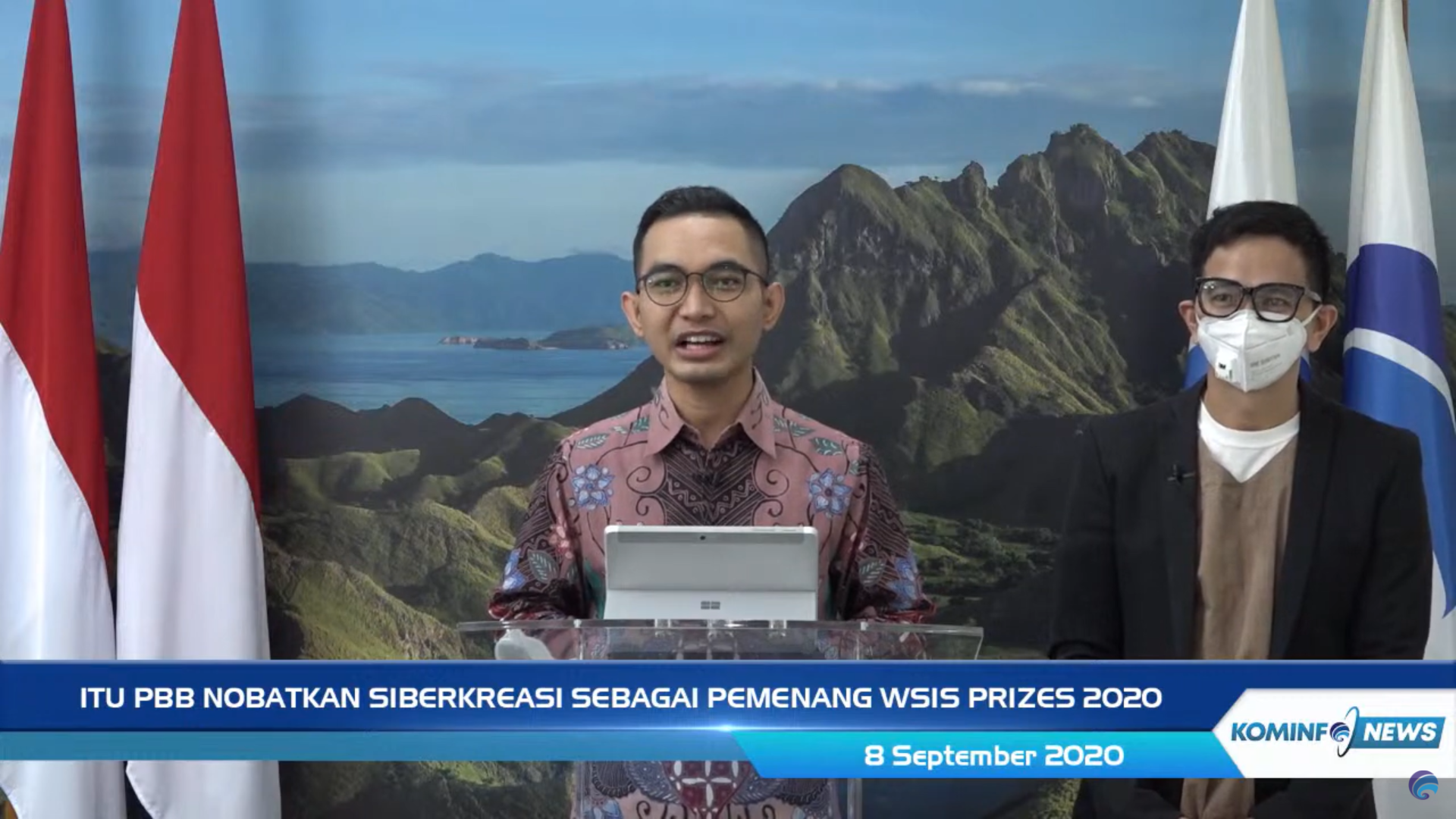 Konferensi Pers penghargaan WSIS 2020 untuk GNLD Siberkreasi