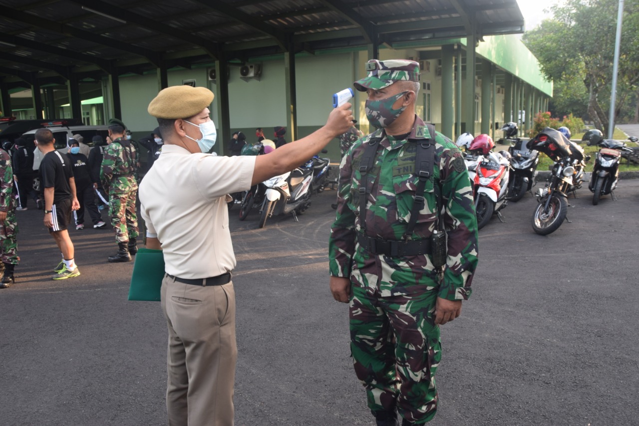 Anggota Akmil ek suhu sebelum lakukan kegiatan