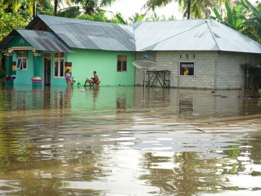 Banjir di Kabupaten Bone Bolango, Provinsi Gorontalo.