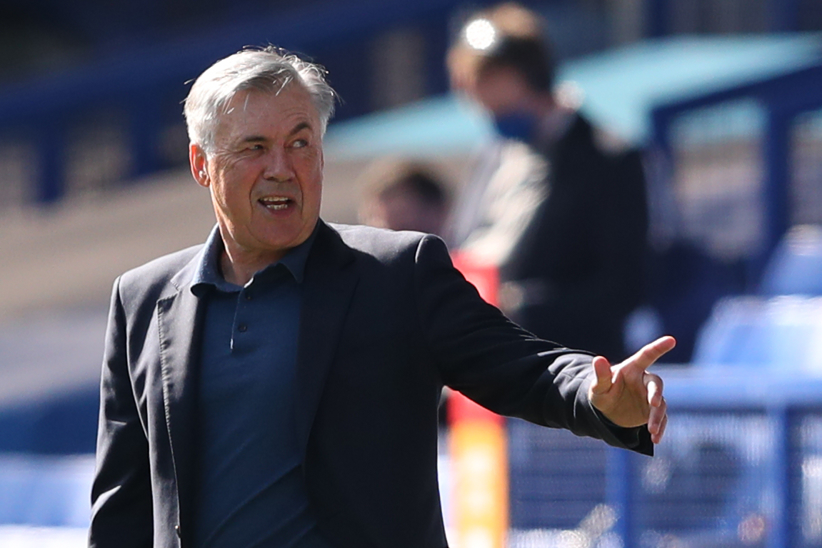 Manajer Everton Carlo Ancelotti
