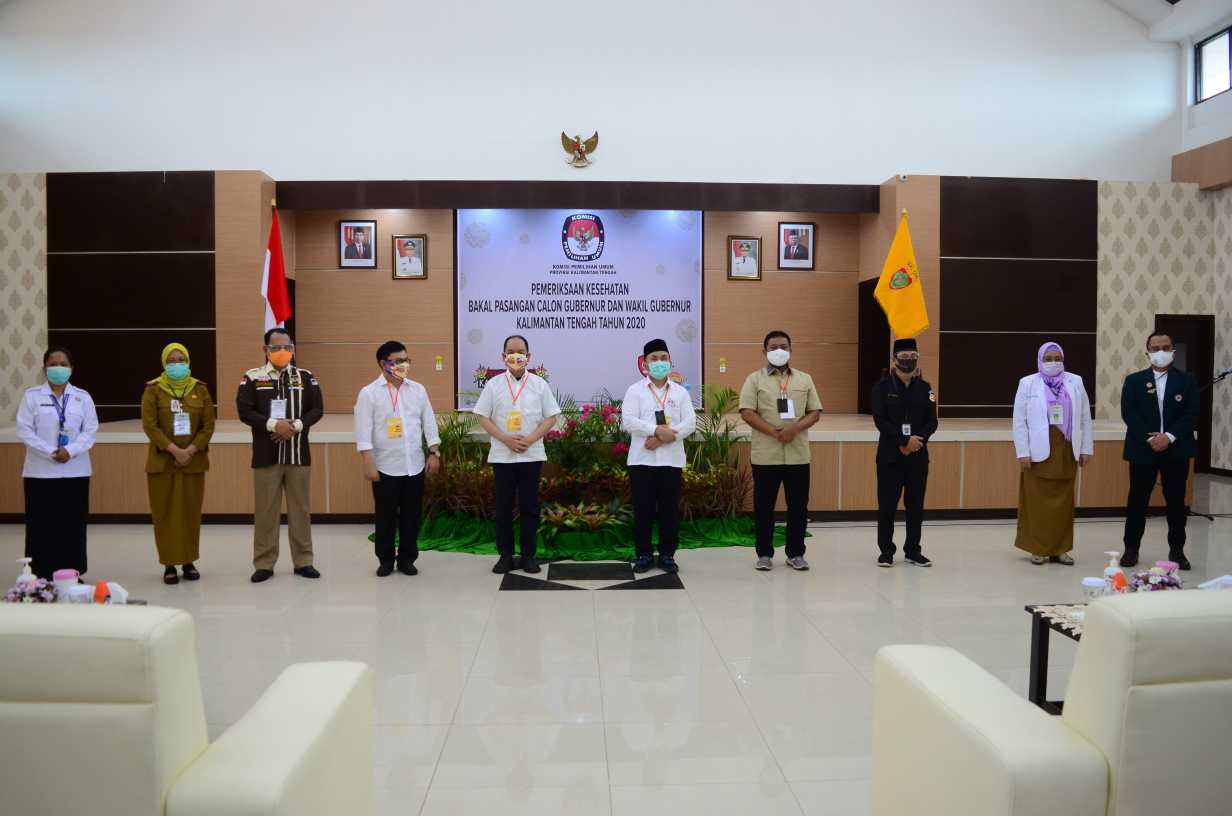 Dua paslon gubernur-wagub Kalteng jalani tes kesehatan selama dua hari di RSUD Doris Sylvanus Palangka Raya (8/9)