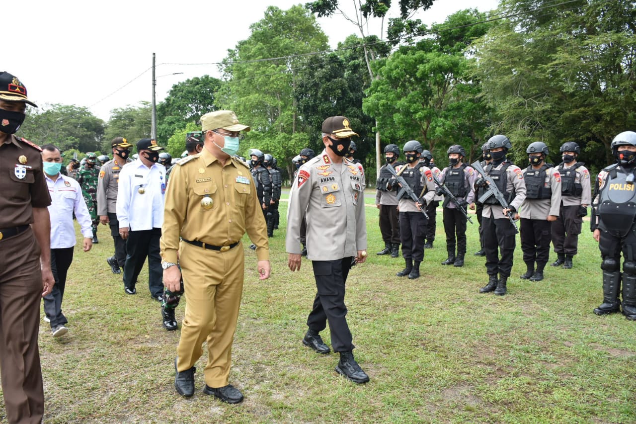 Gelar Simulasi Pengamanan Bangka Tengah Siap Amankan Pilkada 2020