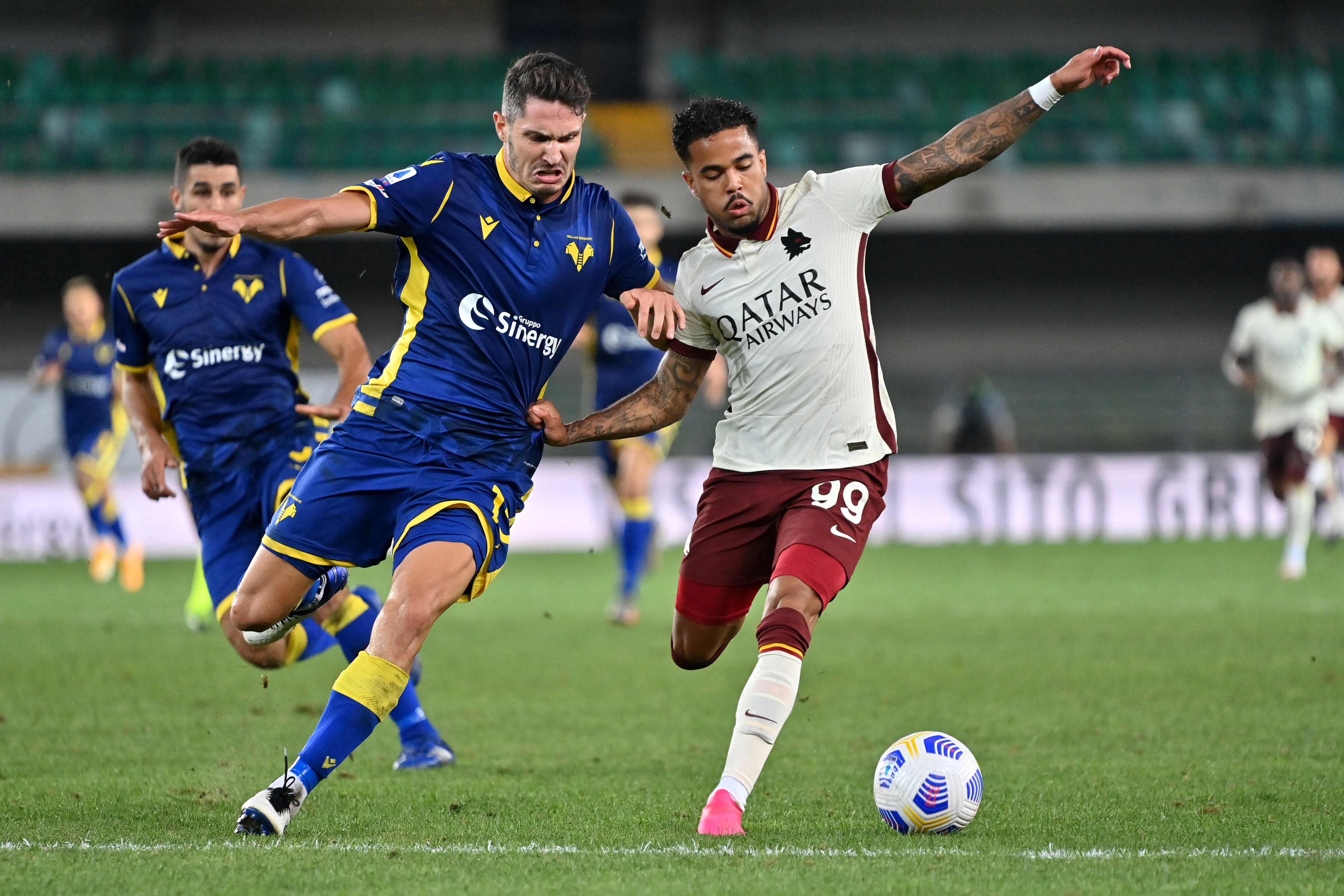 Laga Serie A antara Verona dan AS Roma