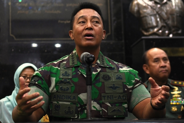 Kepala Staf TNI Angkatan Darat (KSAD) Jenderal TNI Andika Perkasa