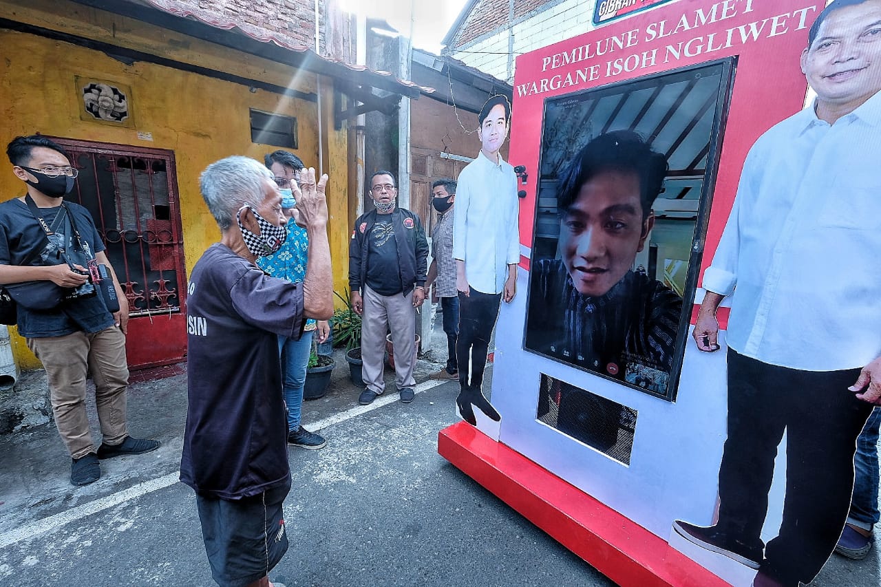 Kampanye virtual yang dillakukan salah satu paslon pada pilkada serentak 2020.